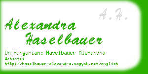 alexandra haselbauer business card